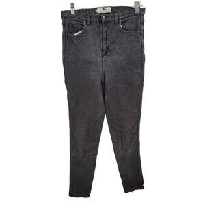 Stateline tack womens 12 black gray wash denim jeans riding pants cotton blend
